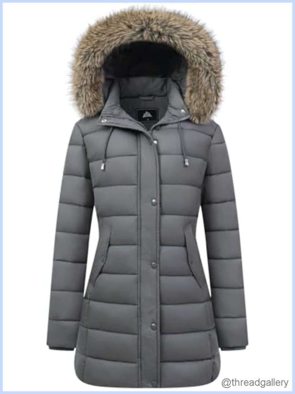 Women's Thickened Down Puffer Coat Long Warm Winter Jacket Hooded